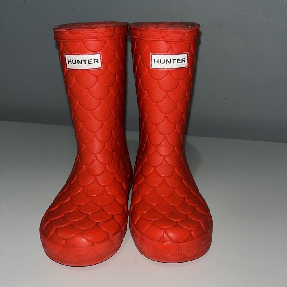 Authentic Hunter boots. mermaid pattern